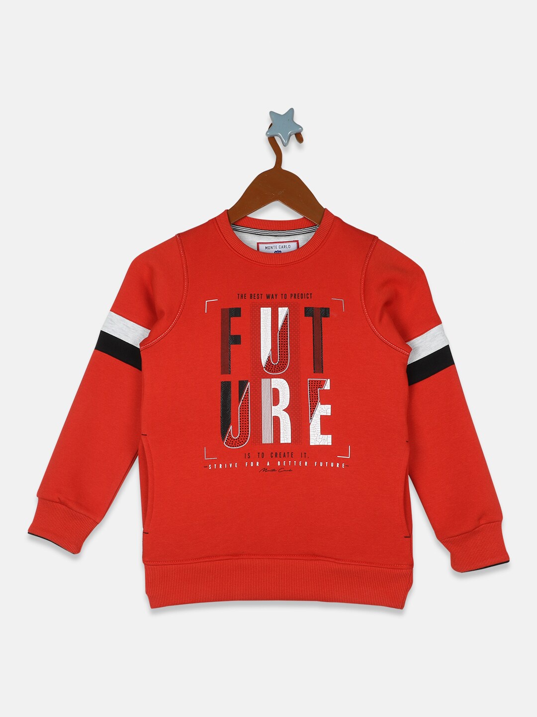 

Monte Carlo Boys Red Printed Sweatshirt
