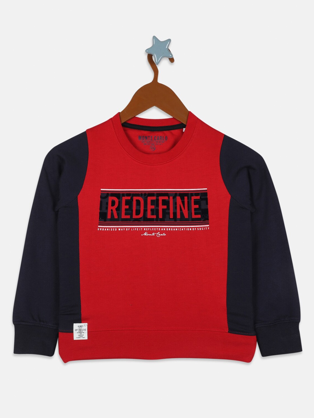 

Monte Carlo Boys Red Colourblocked Sweatshirt