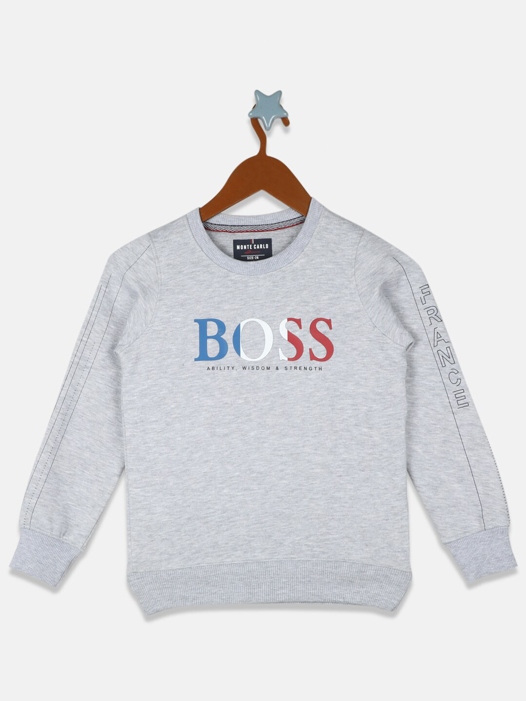 

Monte Carlo Boys Grey Printed Sweatshirt