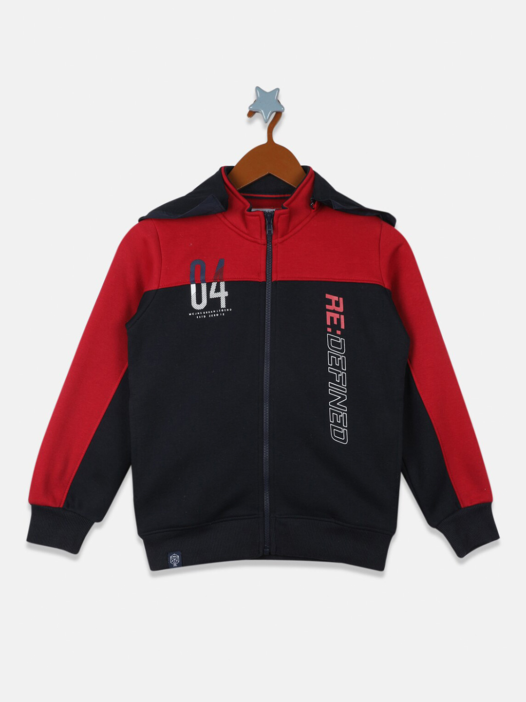 

Monte Carlo Boys Printed Hooded Sweatshirt, Navy blue