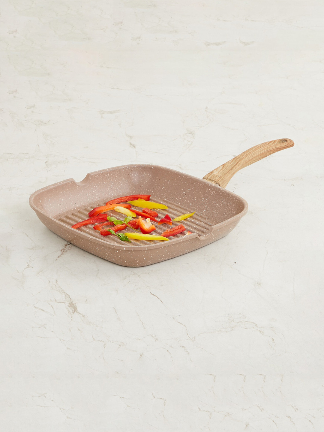 

Home Centre Beige Marshmallow Textured Aluminium Grill Pan