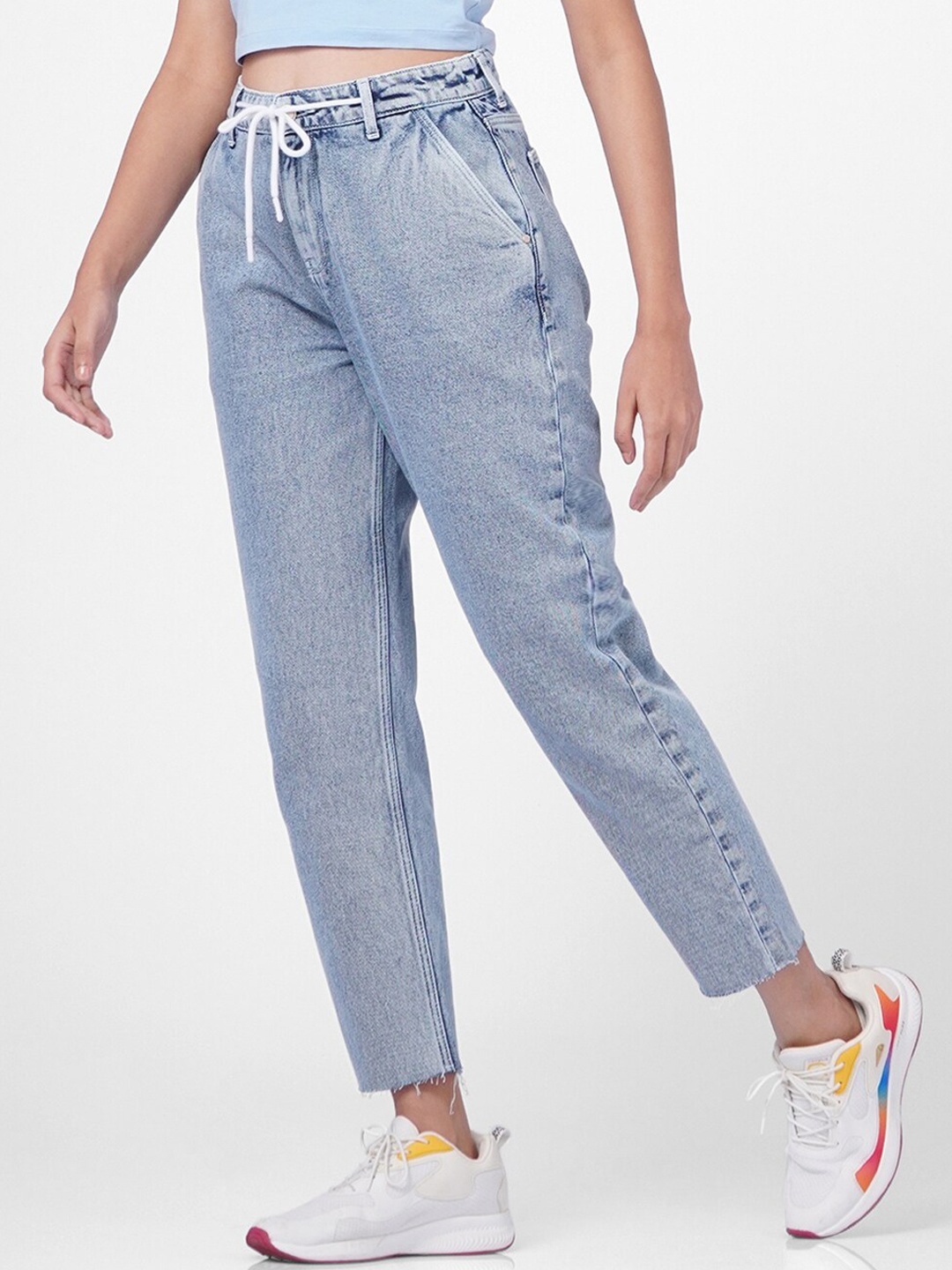 

ONLY Women Blue Heavy Fade Cropped Jeans