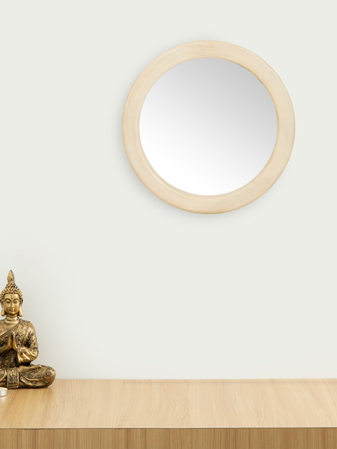 

Home Centre Beige Solid Wall Decor Mirror
