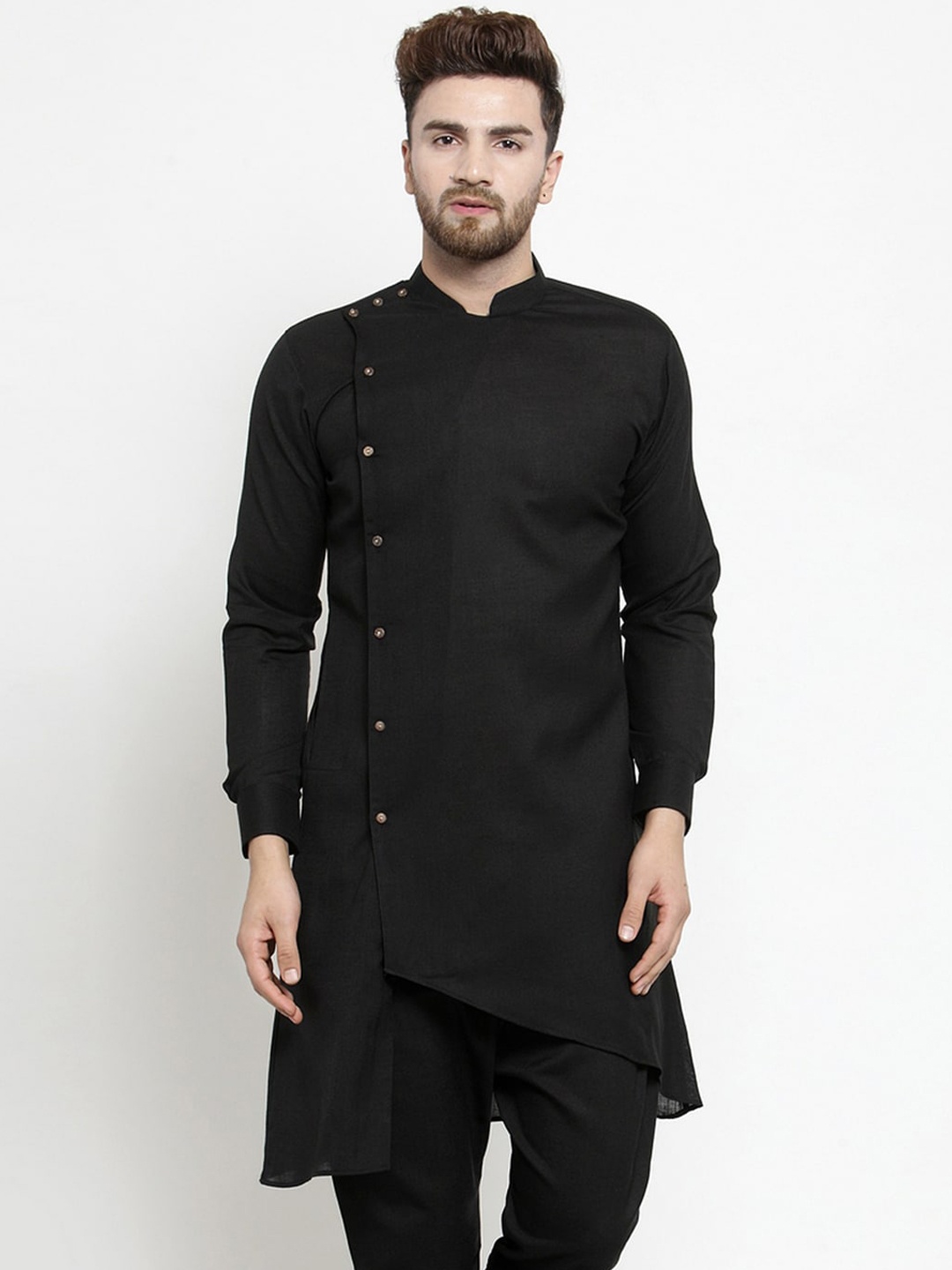 

TREEMODA Men Black Kurta