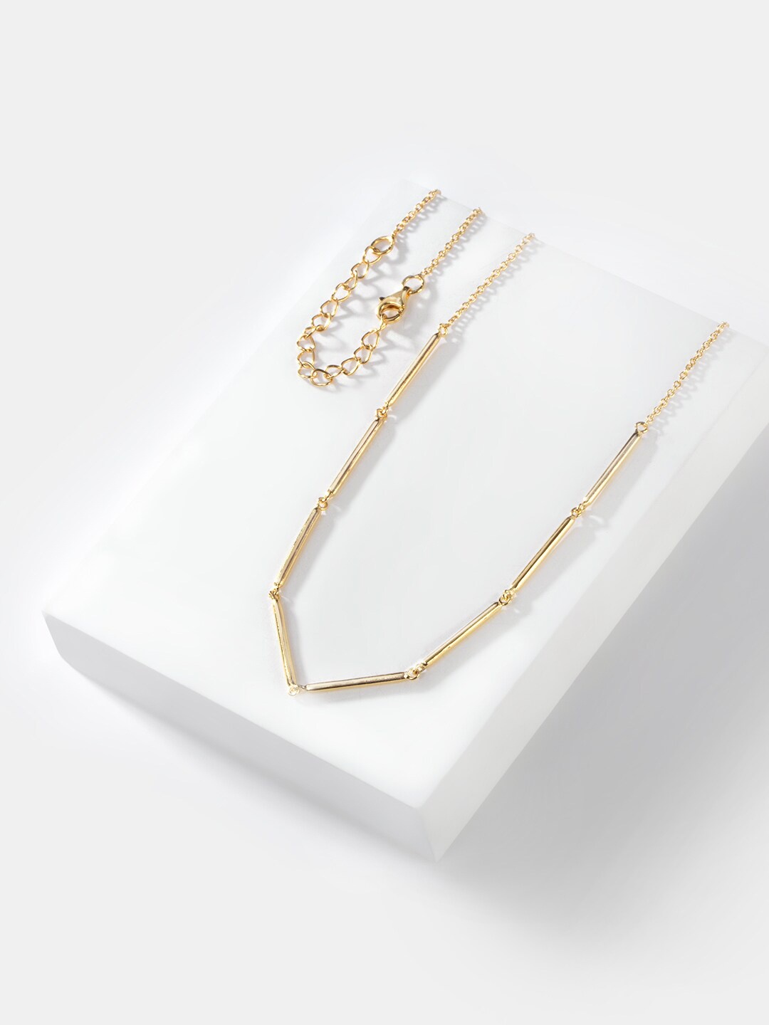 

SHAYA Women Sterling Silver Gold-Plated Necklace
