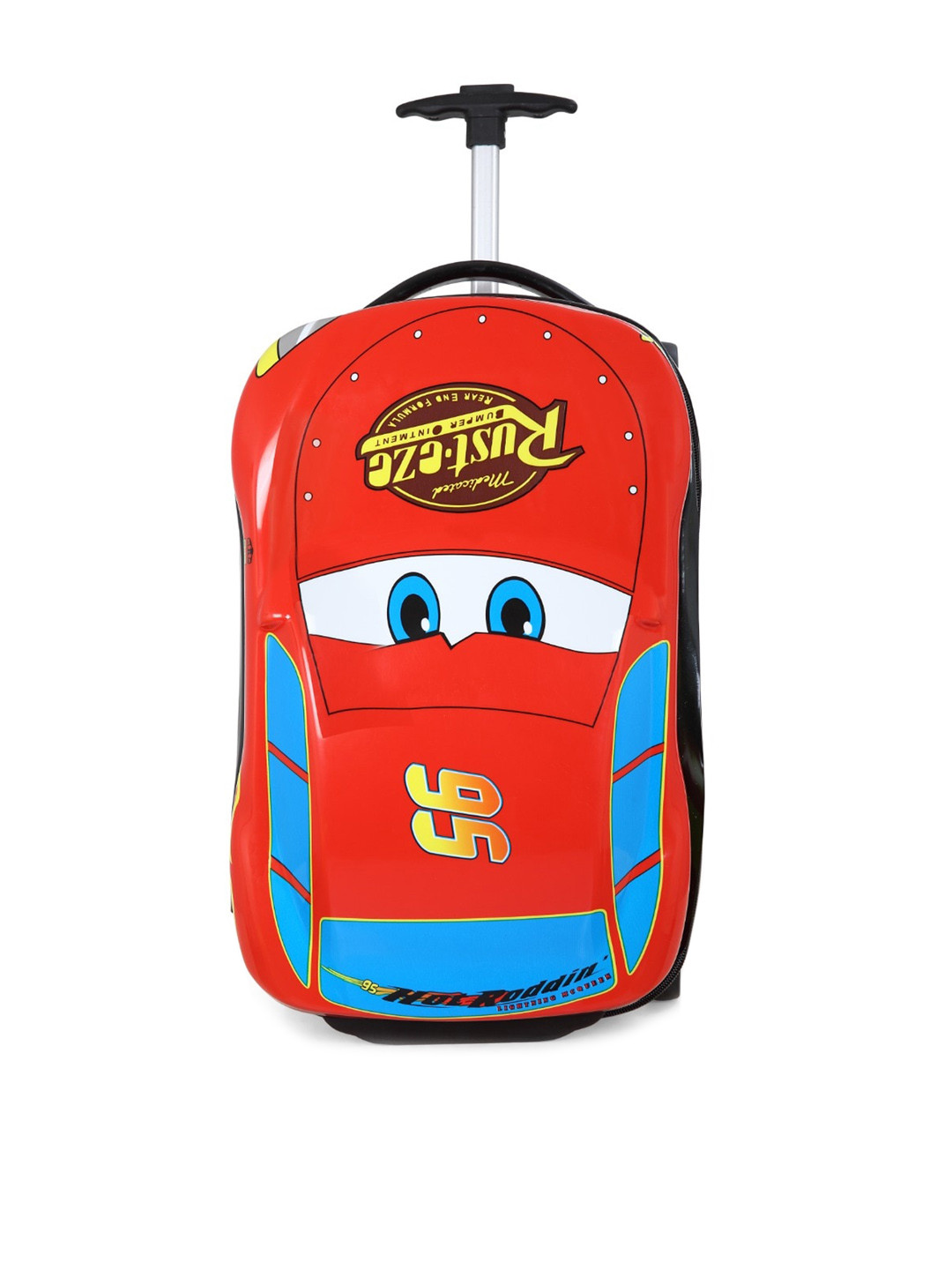 

Disney Kids Red & Blue Printed Car Printed Trolley Suitcase