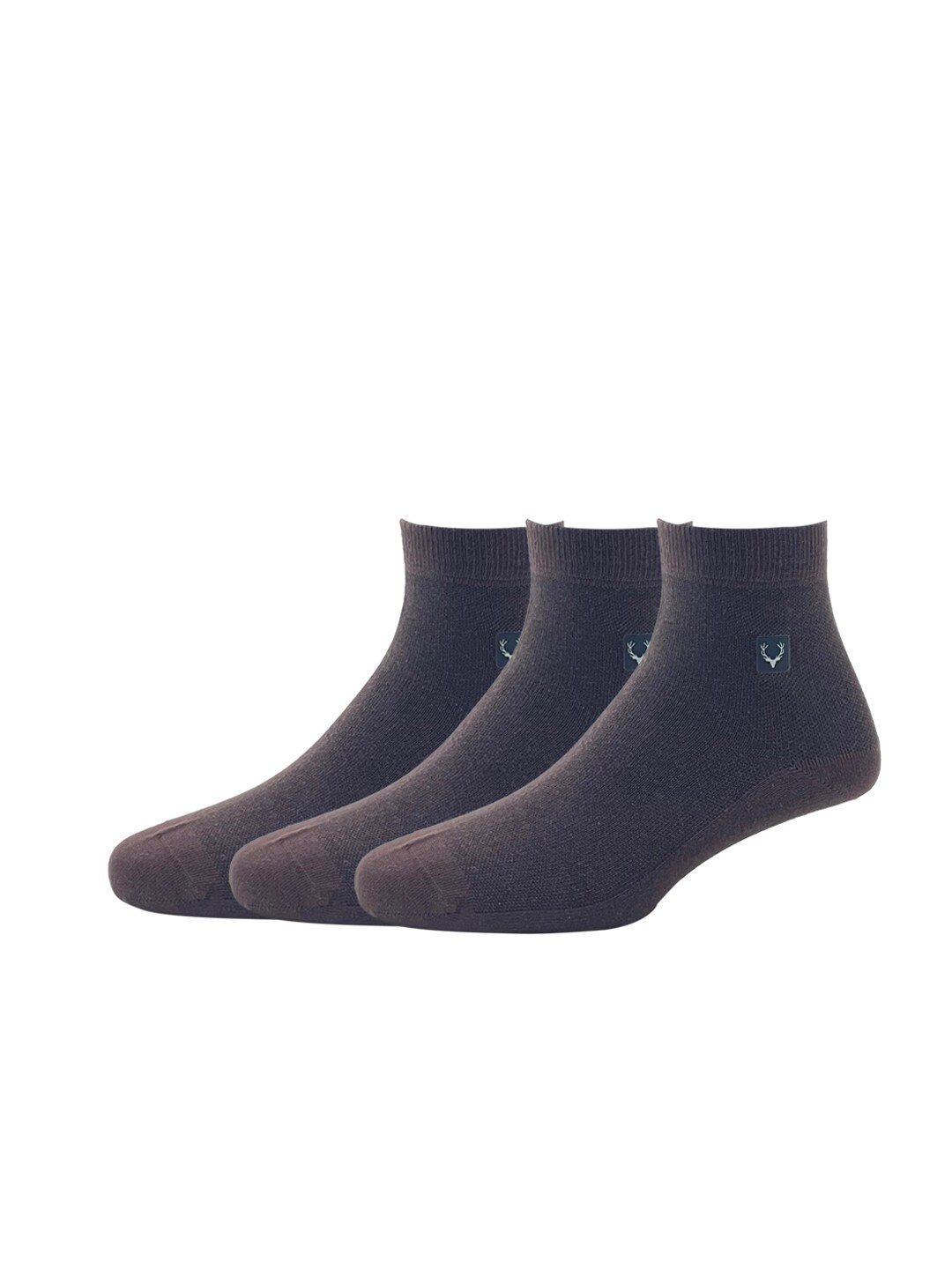 

Allen Solly Men Pack Of 3 Brown Solid Above Ankle-Length Socks