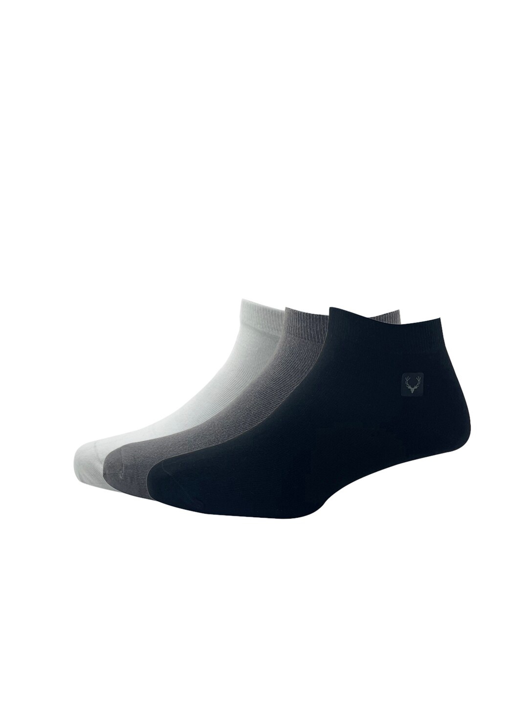 

Allen Solly Men Pack Of 3 Solid Ankle-Length Socks, Black