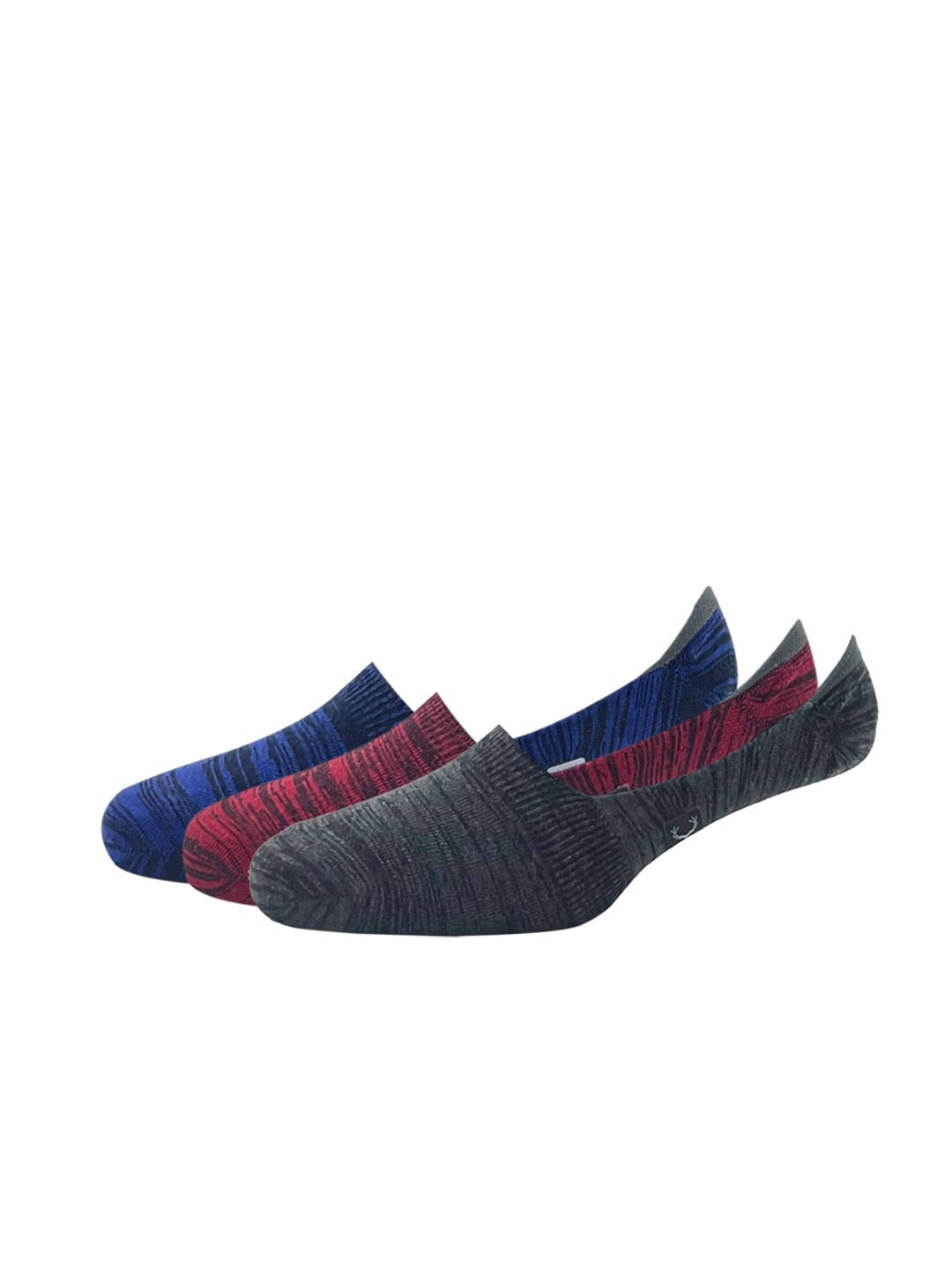

Allen Solly Men Pack Of 3 Patterned Shoe Liners, Red