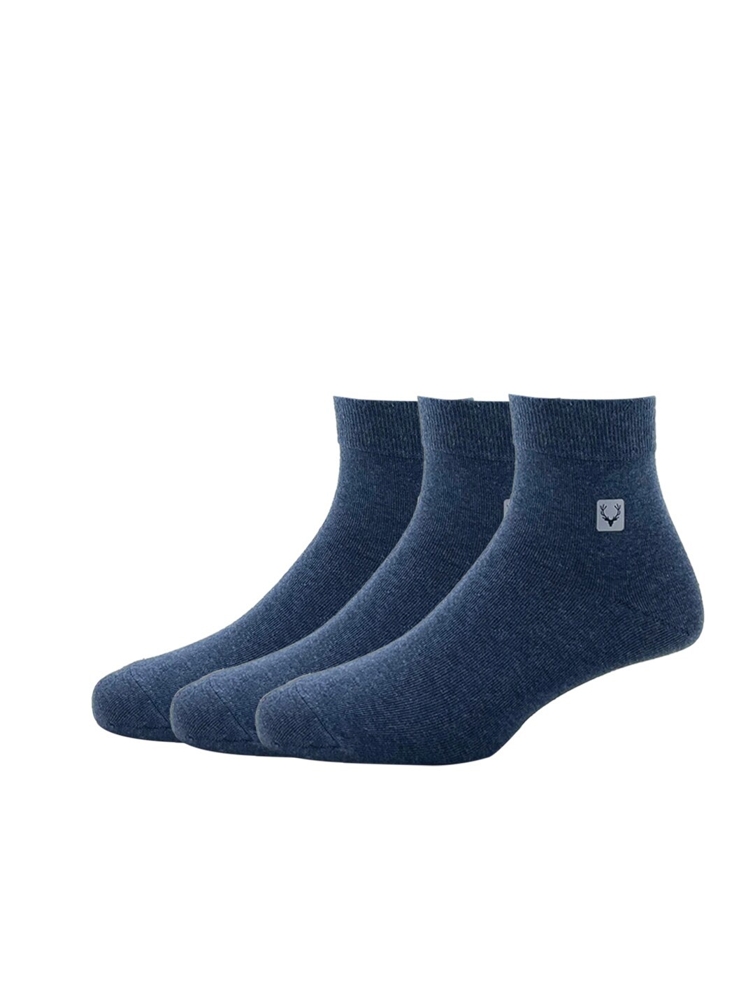 

Allen Solly Men Pack Of 3 Solid Above Ankle-Length Socks, Grey melange