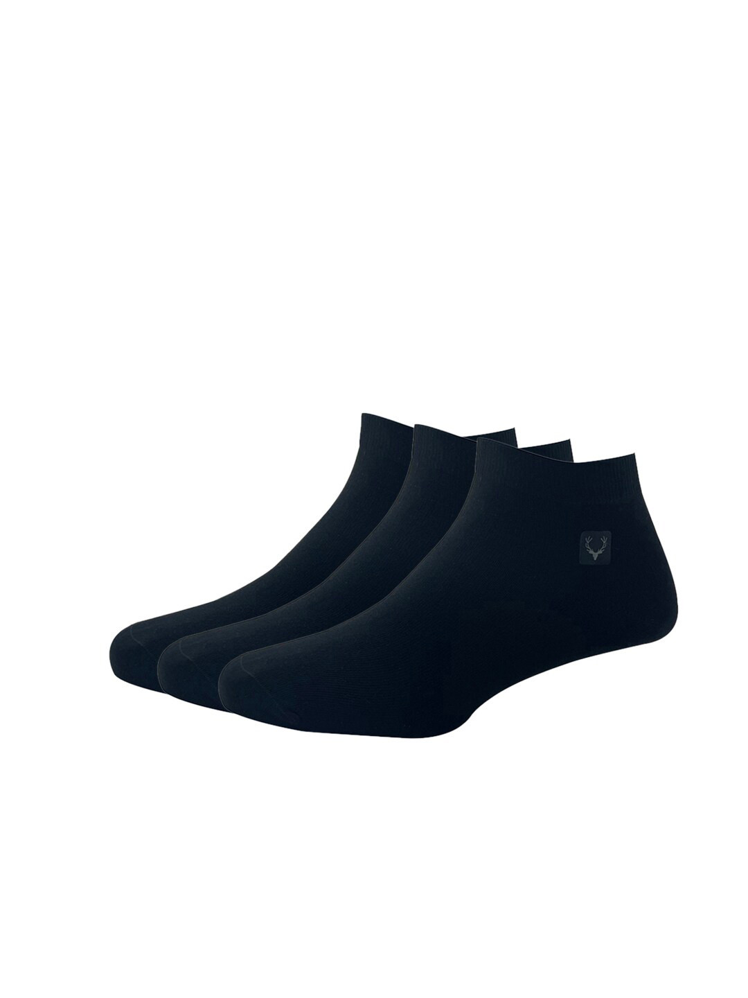 

Allen Solly Men Pack Of 3 Solid Ankle-Length Socks, Black