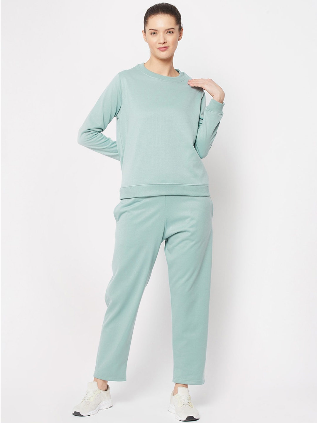 

FRENCH FLEXIOUS Women Blue Solid Track Suit