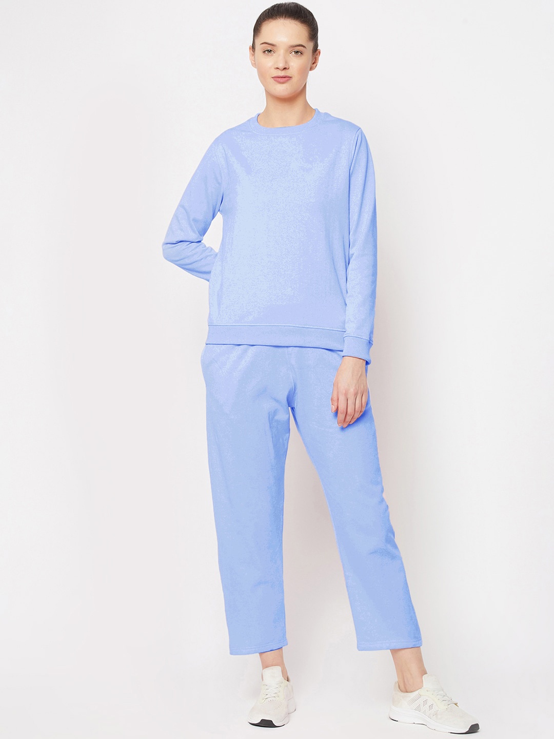 

FRENCH FLEXIOUS Men Blue Solid Tracksuit