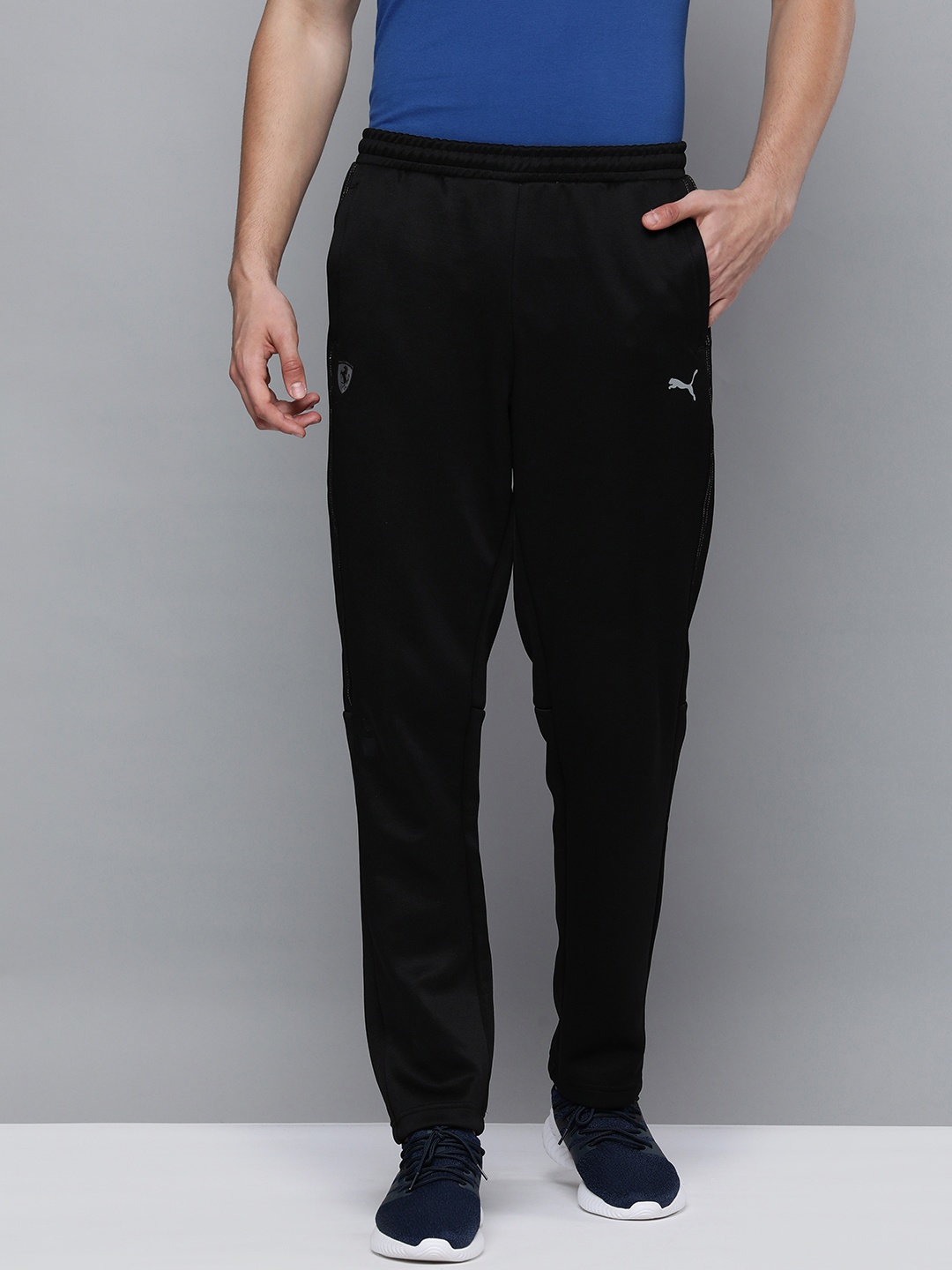 

PUMA Motorsport Men Black Solid Scuderia Ferrari Style T7 Sustainable Motorsport Track Pants