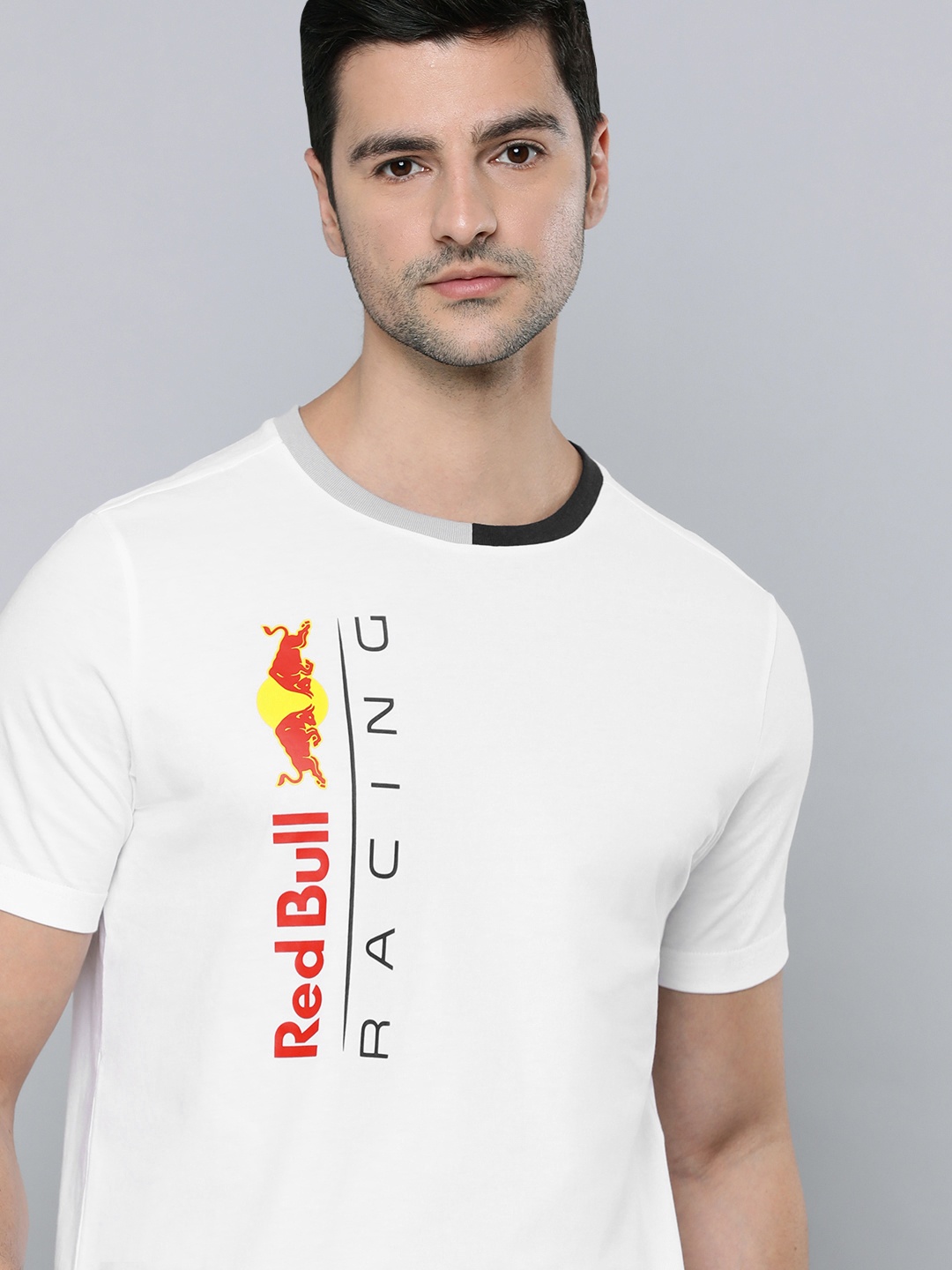 

PUMA Motorsport Men White Graphic Printed Pure Cotton Motorsports T-shirt