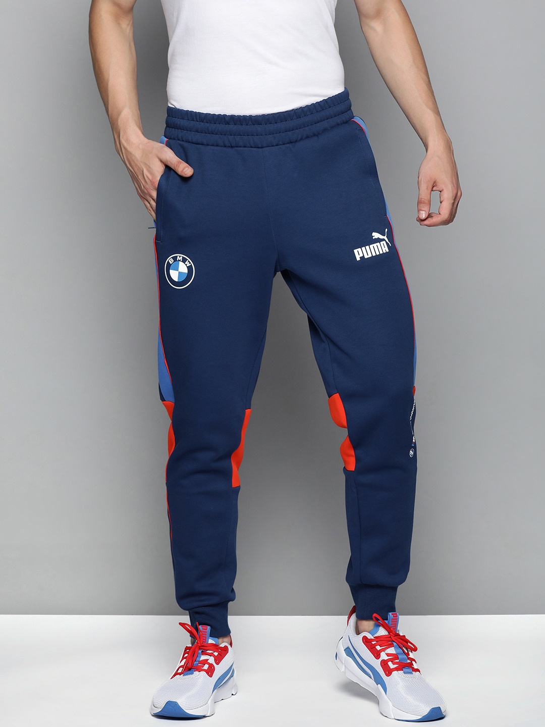 

PUMA Motorsport Men Blue Colourblocked BMW SDS Sustainable Motorsports Joggers