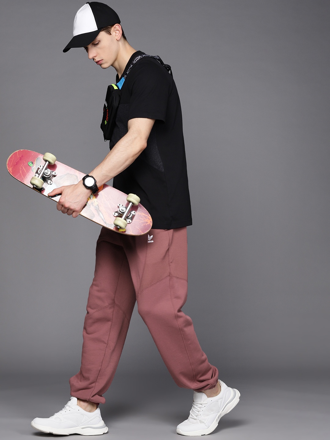 

ADIDAS Originals Men Dusty Pink BLD FT SWTP HL Solid Sustainable Joggers