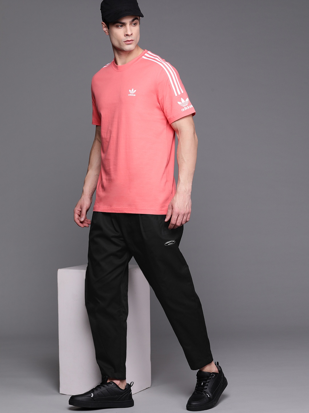 

ADIDAS Originals Men Black Q2 Solid Sustainable Track Pants