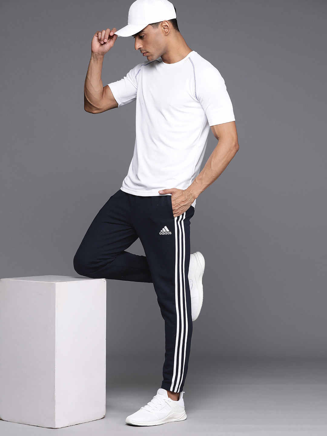 

ADIDAS Originals Men Black SST TP P Solid Slim Fit Sustainable Joggers
