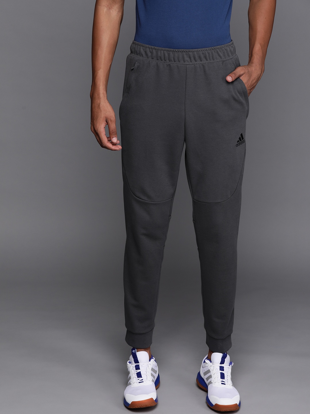 

ADIDAS Men Charcoal Grey M PRE HTH PT Regular Track Pants