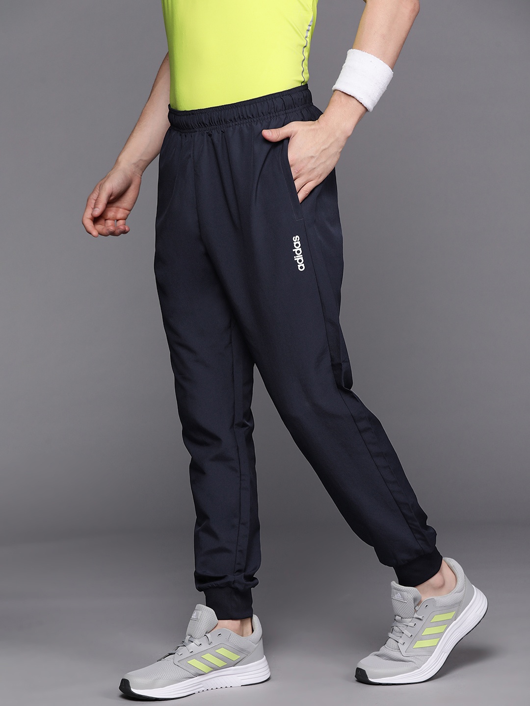 

ADIDAS Men Navy Blue Stanford Solid Joggers