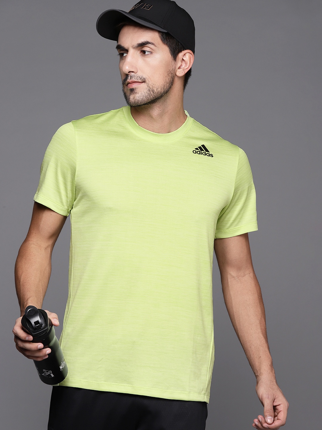 

ADIDAS Men Lime Green Tech Gradient Training T-shirt