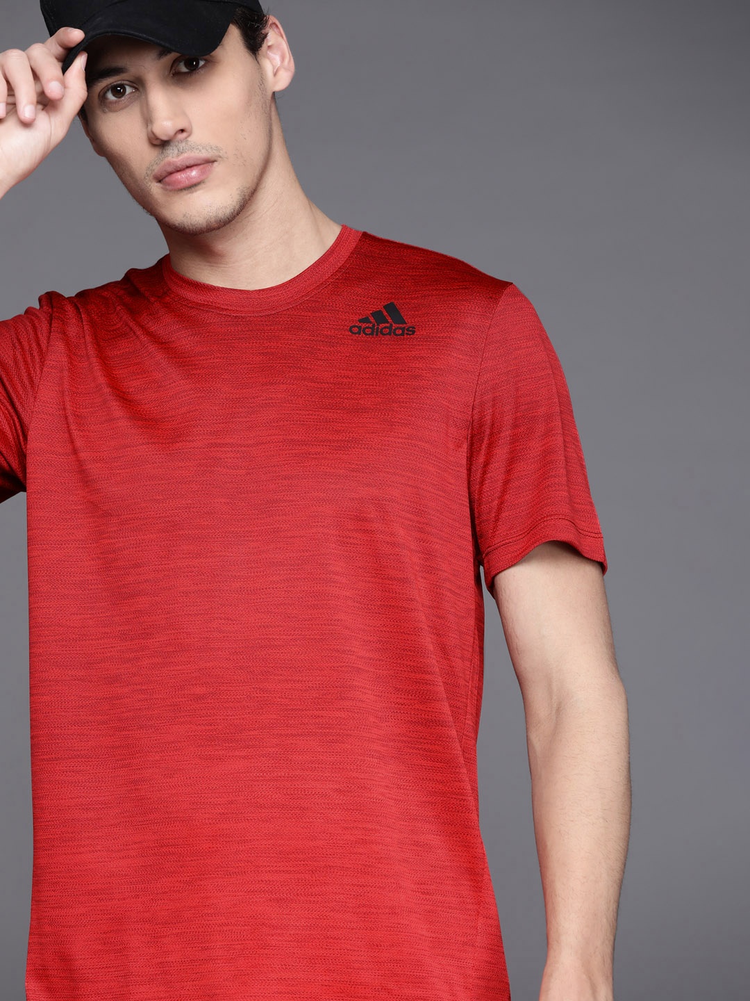 

ADIDAS Men Red Tech Grad Training Sustainable T-shirt