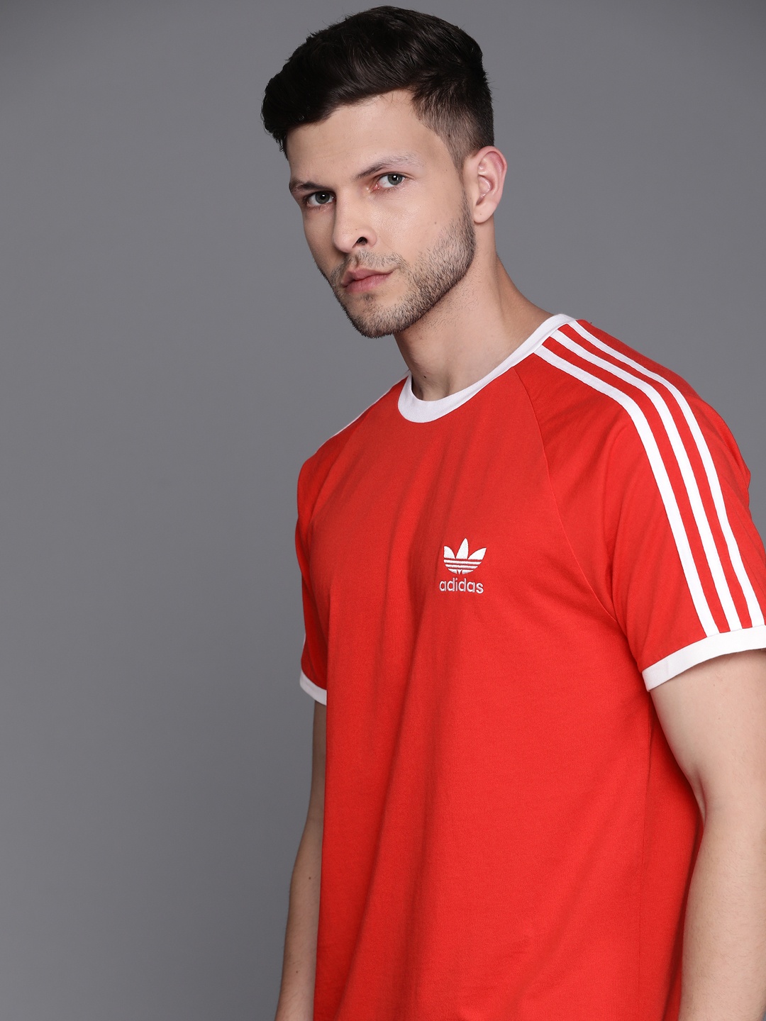 

ADIDAS Originals Men Red Slim Fit Sustainable T-shirt