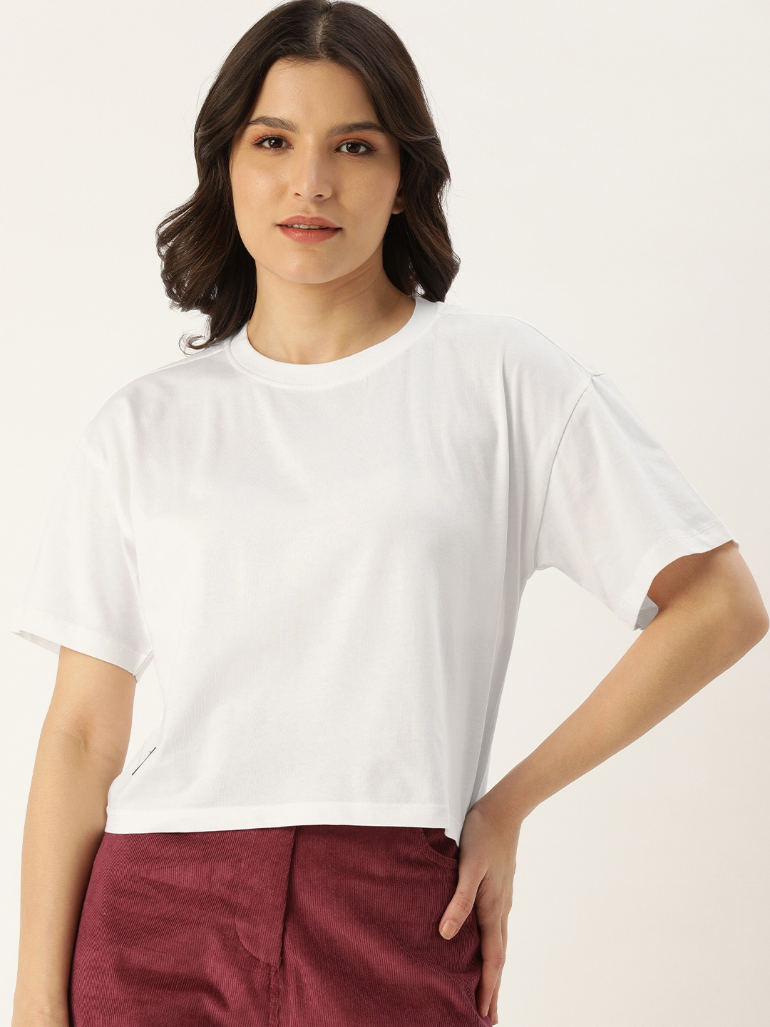 

FOREVER 21 White Pure Cotton Top