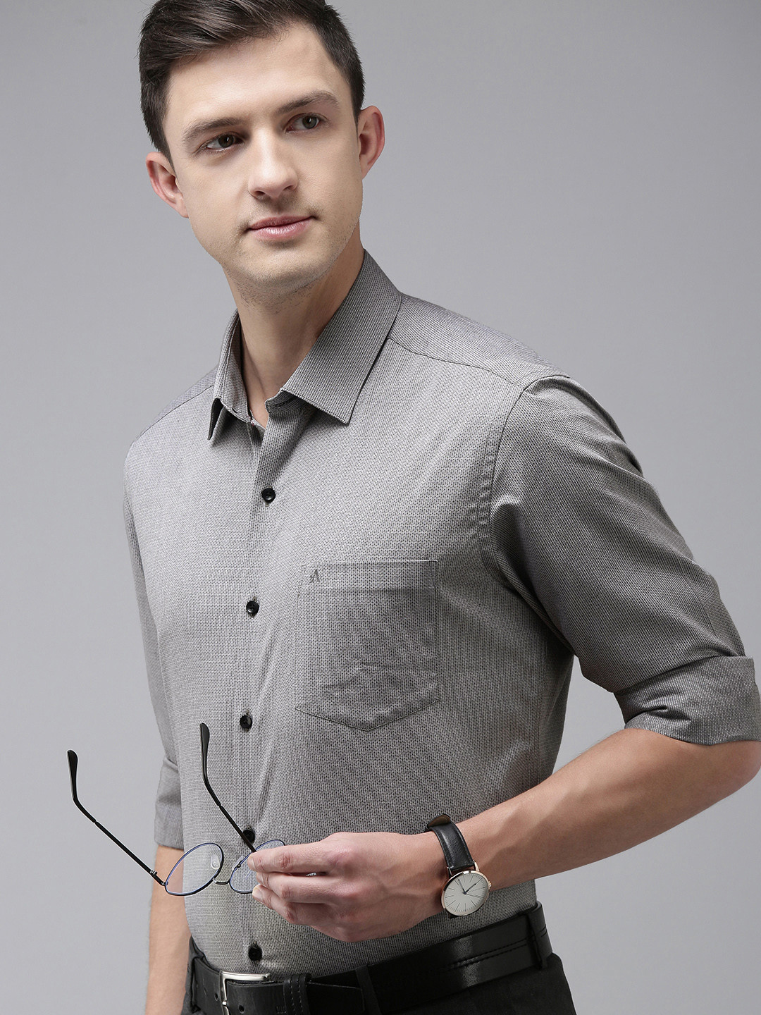 

Arrow Men Black Original Slim Fit Formal Shirt
