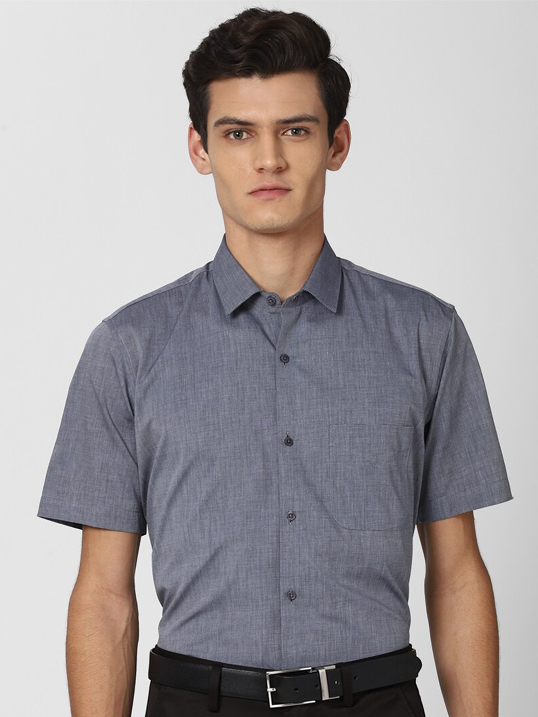 

Peter England Men Grey Formal Shirt
