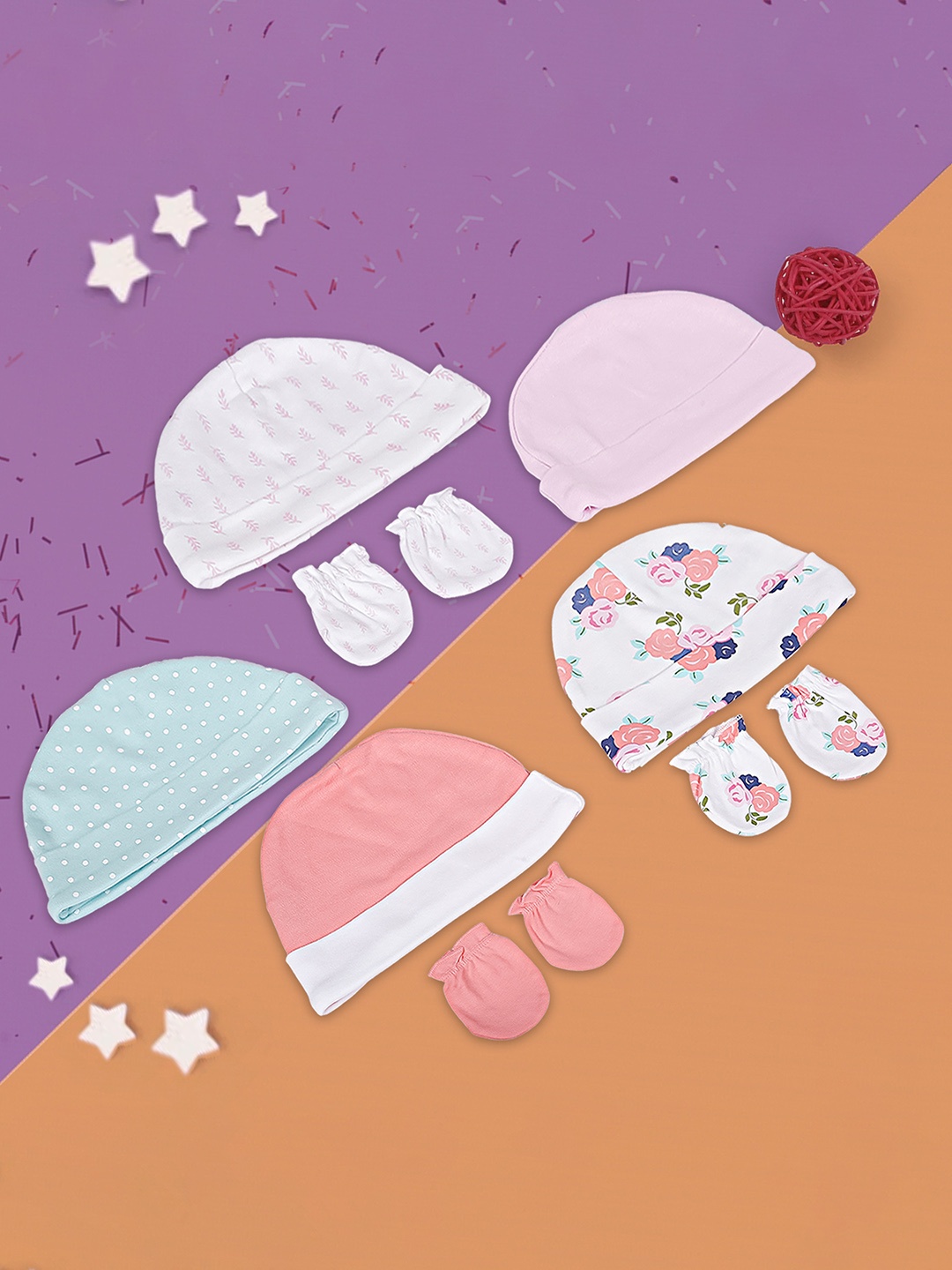 

Baby Moo Infants Set Of 8 Cotton Apparel Gift Set, Pink