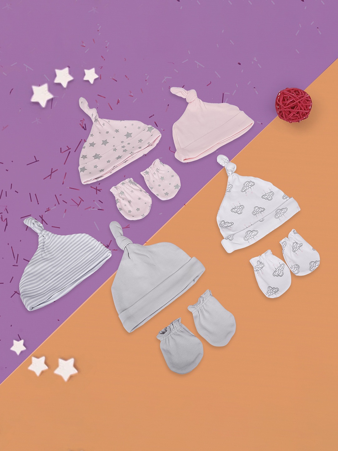 

Baby Moo Infants Set Of 8 Apparel Gift Set, Pink