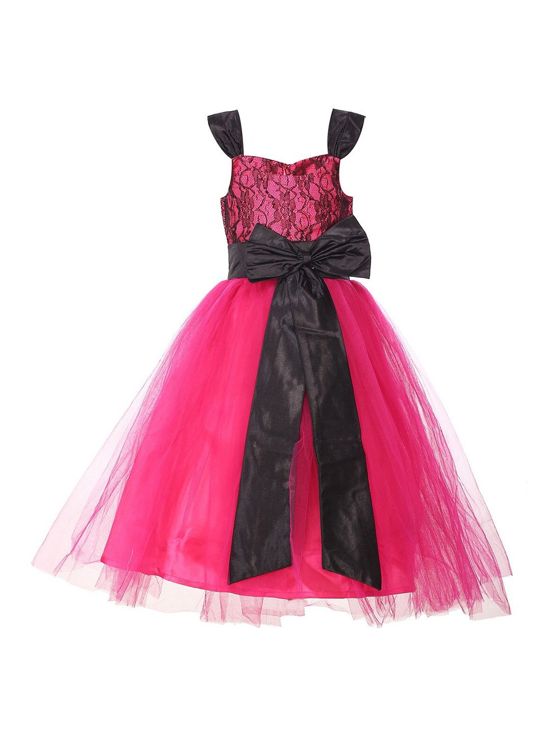 

Samsara Couture Pink Embellished Satin Dress