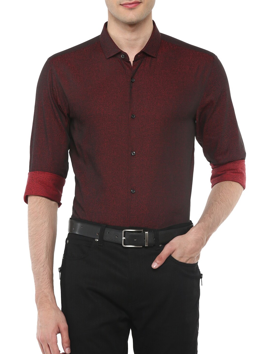 

HUGO Men Red Formal Shirt