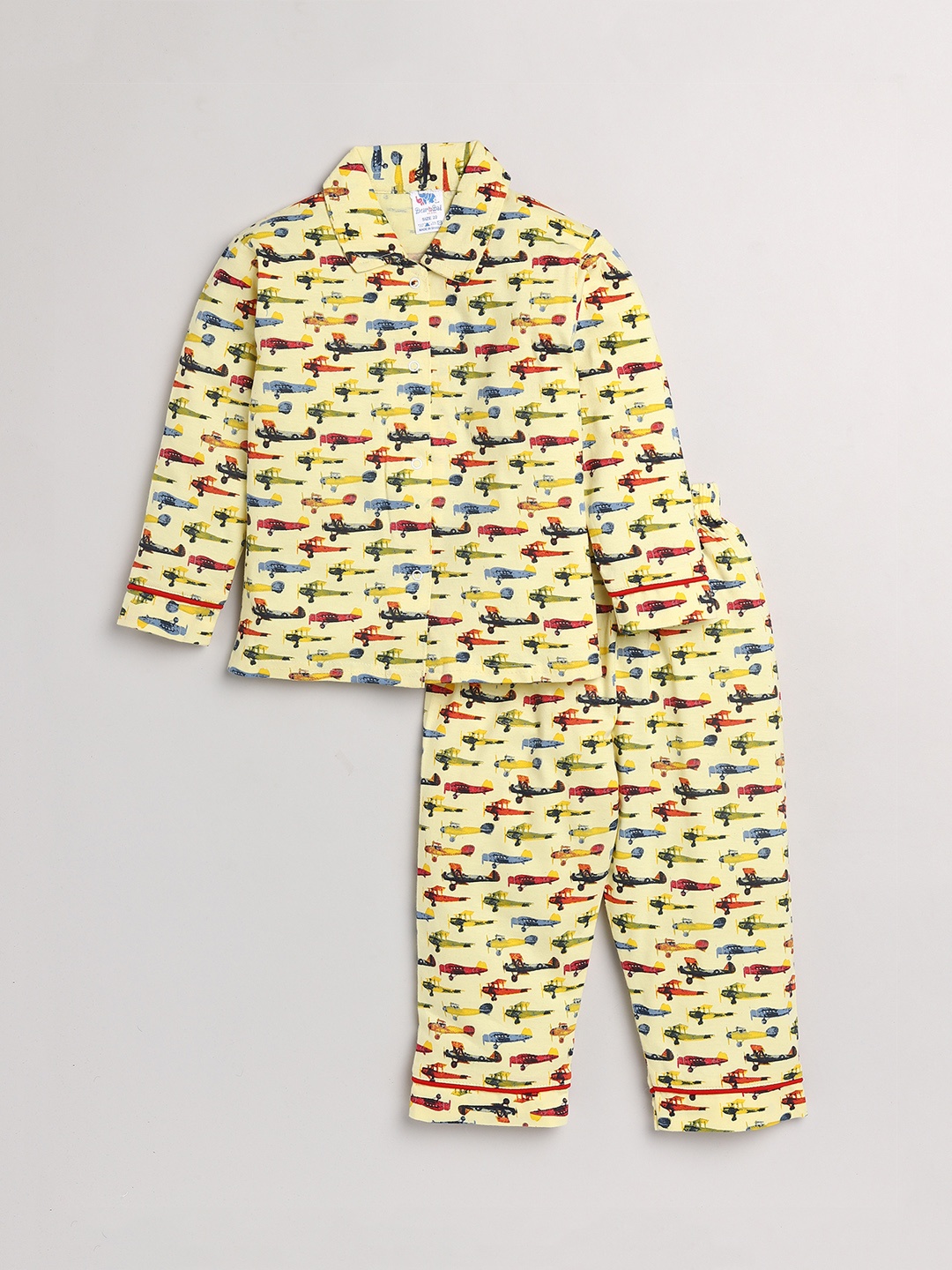 

Dear to Dad Boys Yellow & Red Printed Night Suit