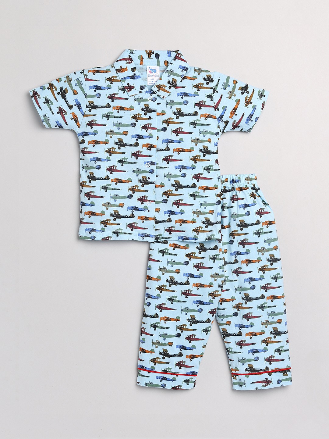 

Dear to Dad Boys Blue & Orange Printed Night Suit