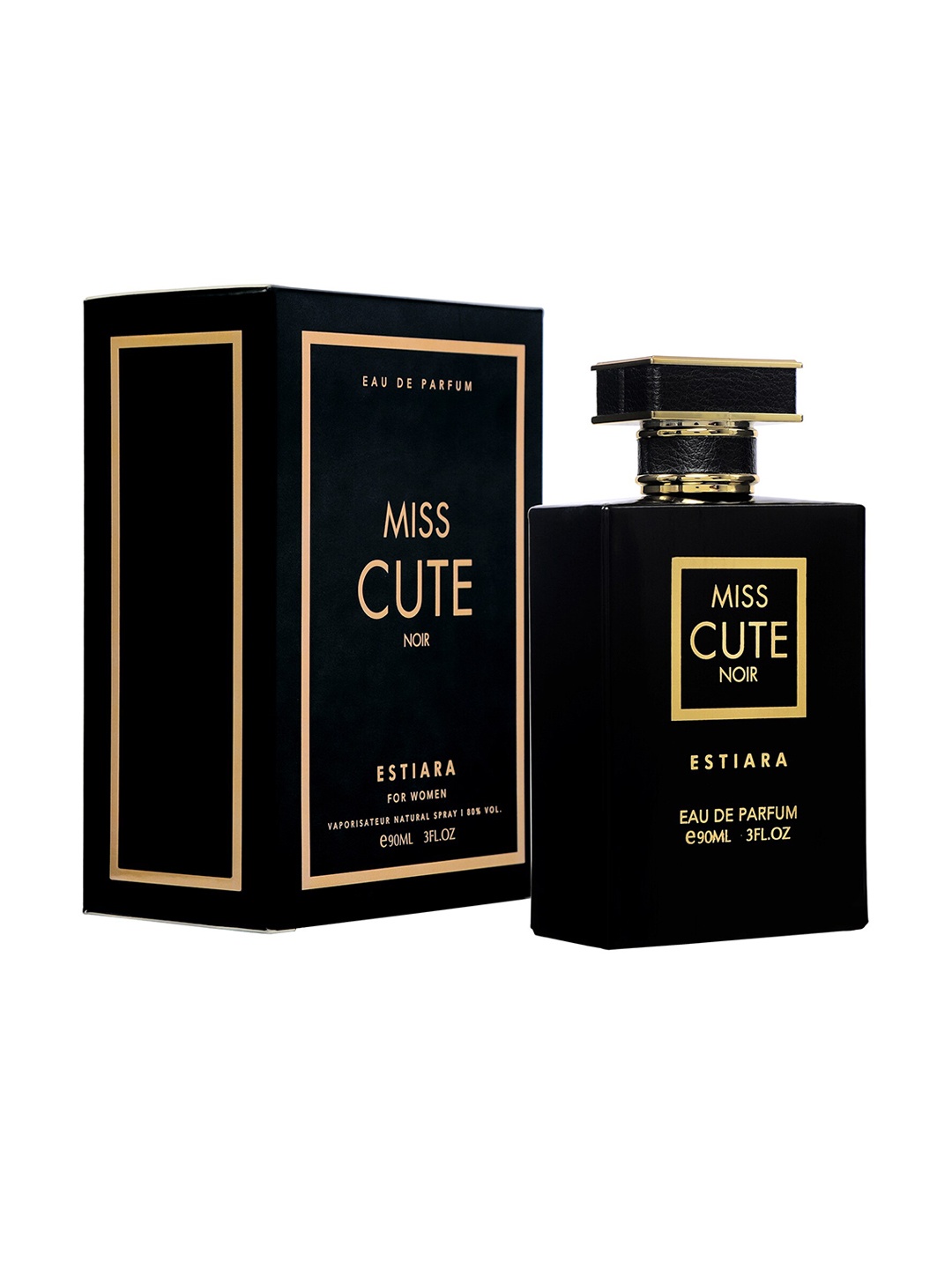 

ESTIARA Miss Cute Noir Eau de Parfum 90 ML, Black