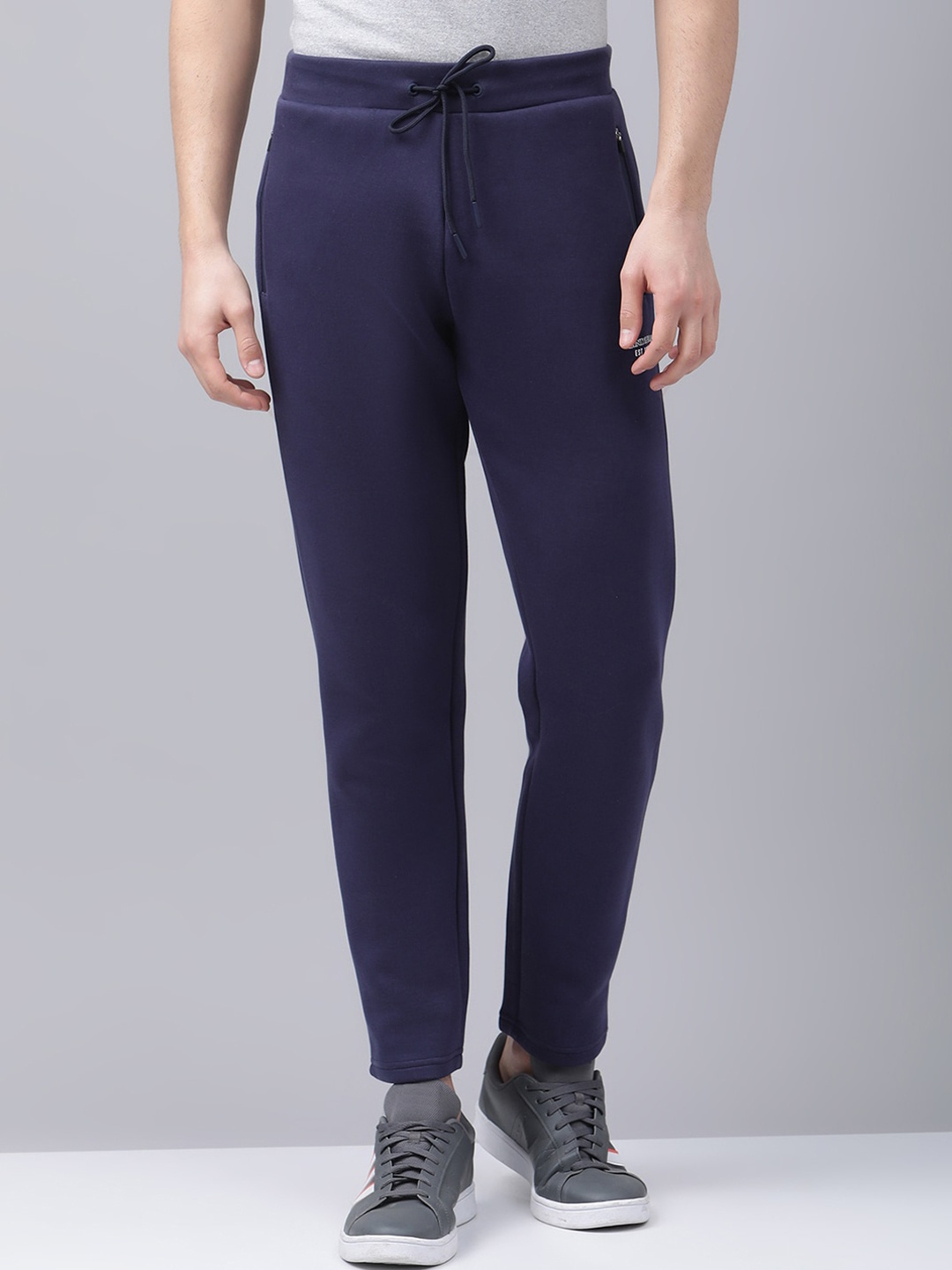 

LINDBERGH Men Navy Blue Trousers