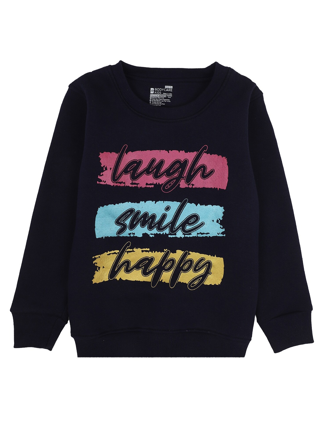 

PROTEENS Girls Navy Blue Printed Sweatshirt