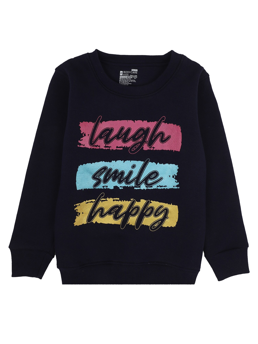 

PROTEENS Girls Navy Blue Printed Sweatshirt