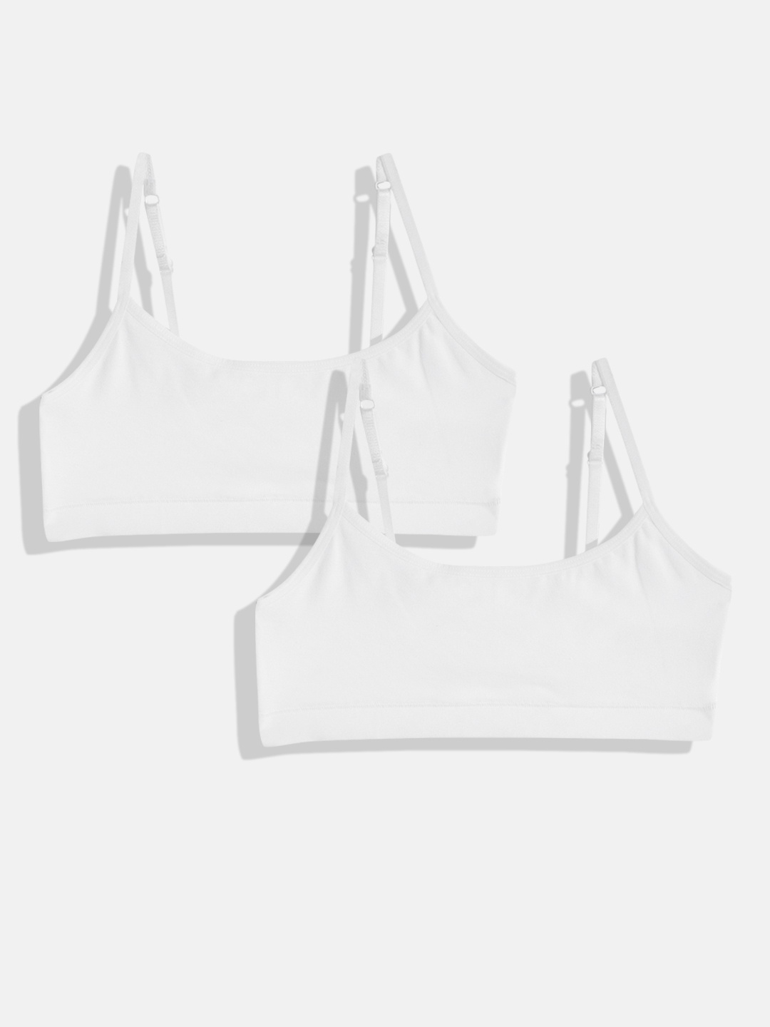 

Marks & Spencer Girls Pack of 2 White Solid Bralette Top