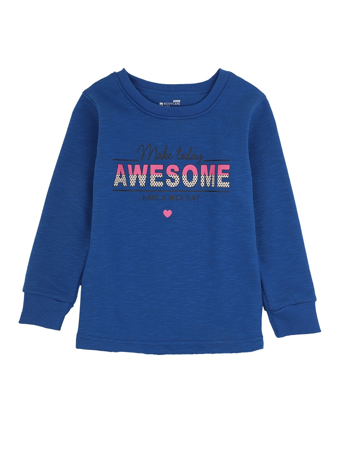 

PROTEENS Girls Blue Typography Printed T-shirt