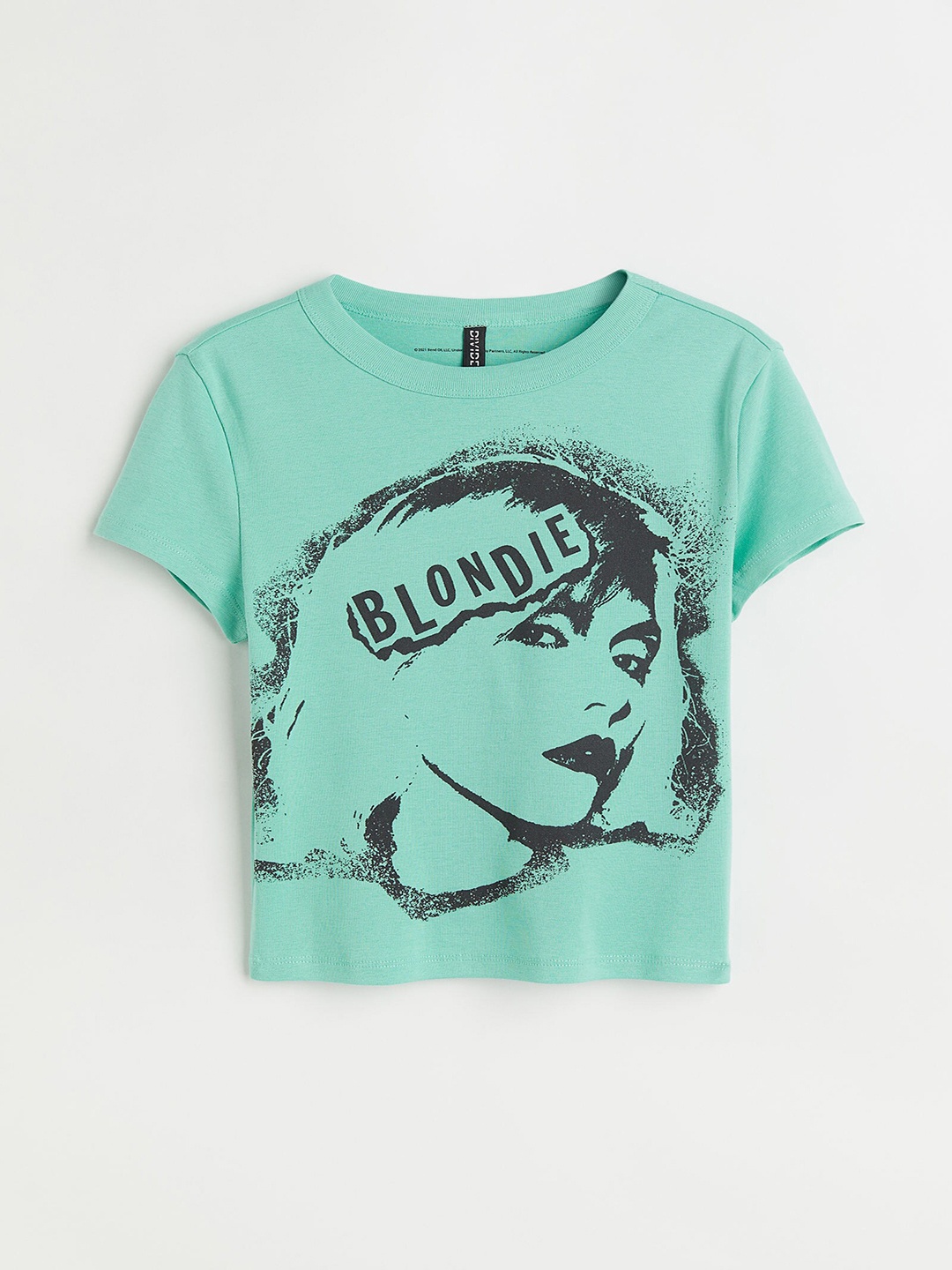 

H&M Women Green Printed Top