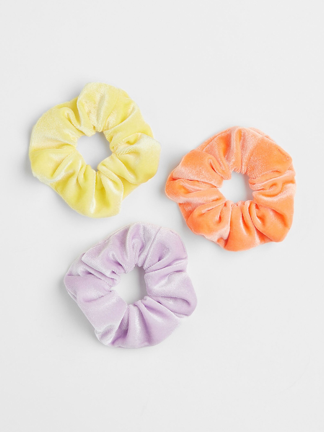 

H&M Purple Yellow Orange 3-Pack Large Scrunchies