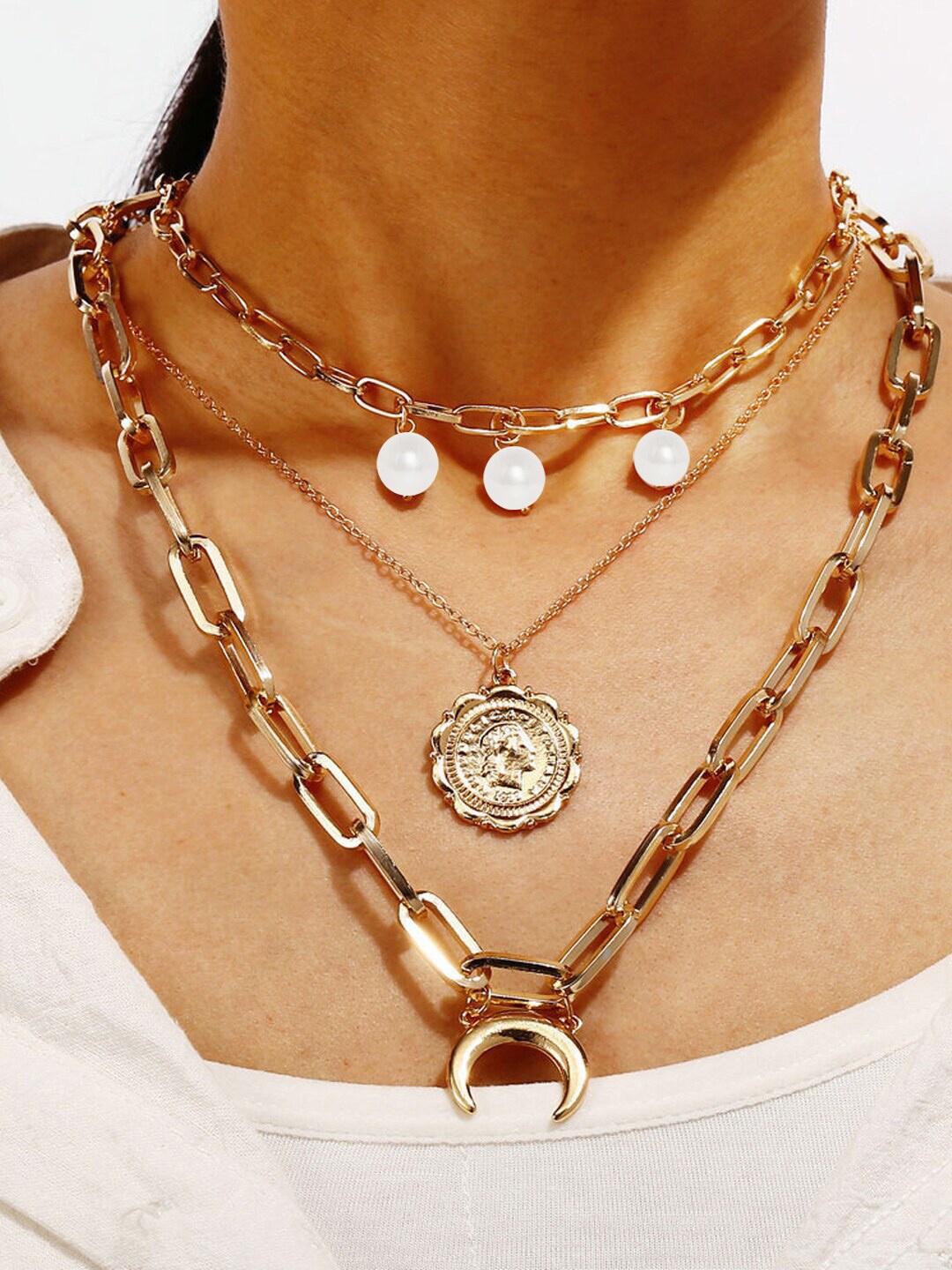 

OOMPH Gold-Toned Layered Necklace