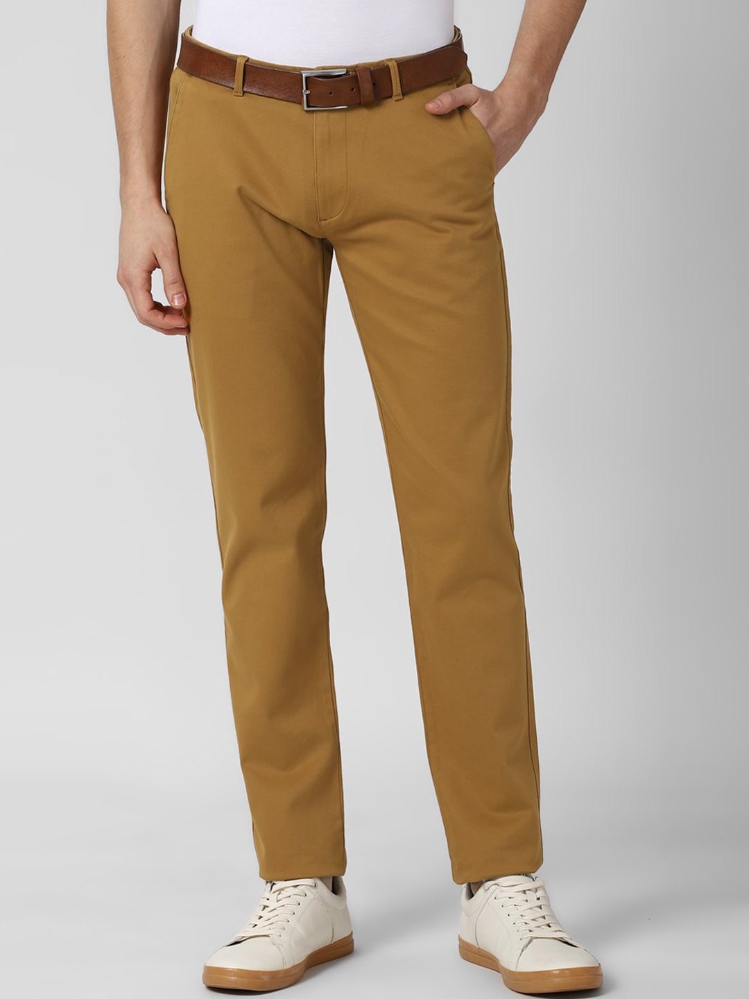 

Peter England Casuals Men Brown Slim Fit Trousers