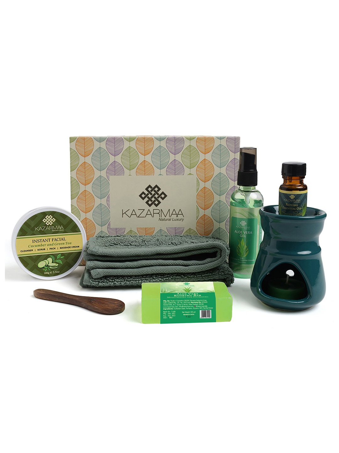 

KAZARMAA Bath & Body Gift Set, Green