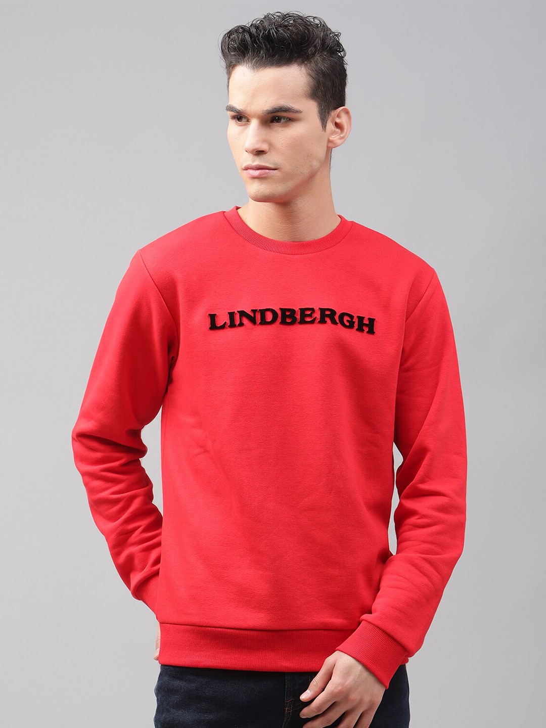 

LINDBERGH Men Red Sweatshirt