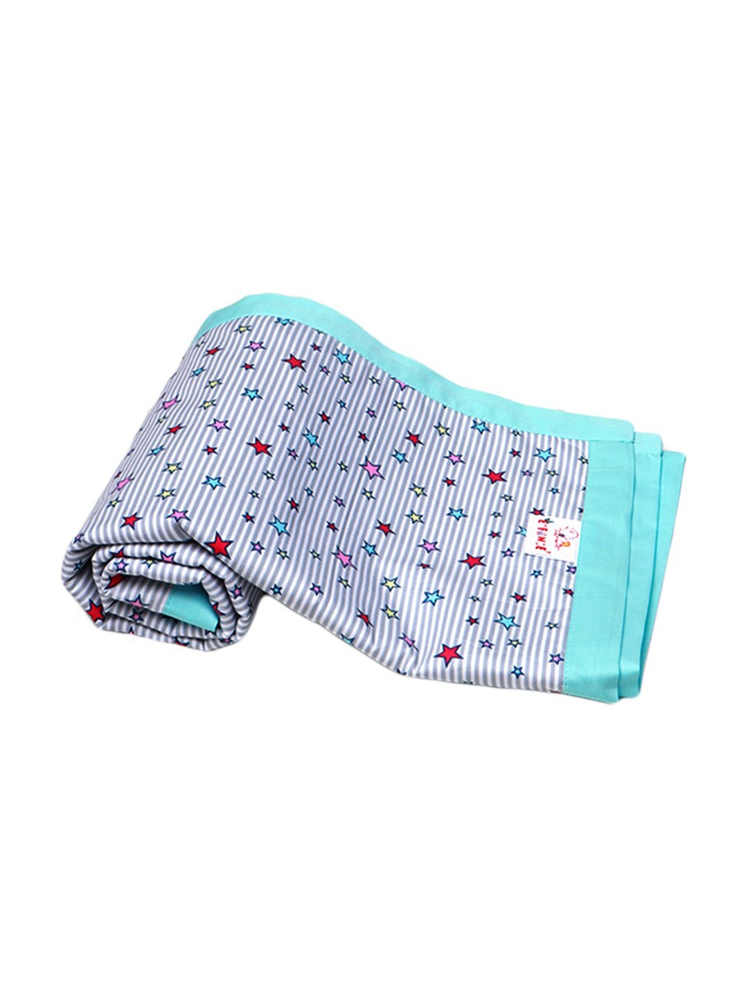 

Enfance Unisex Grey & Teal Geometric Mild Winter 300 GSM Single Bed Dohar